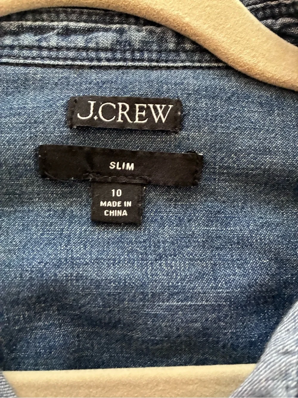 J. Crew Women’s slim fit Denim Button-Down Shirt - Blue